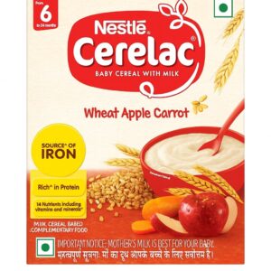 Nestle Cerelac Wheat apple carrot (6-24 month)