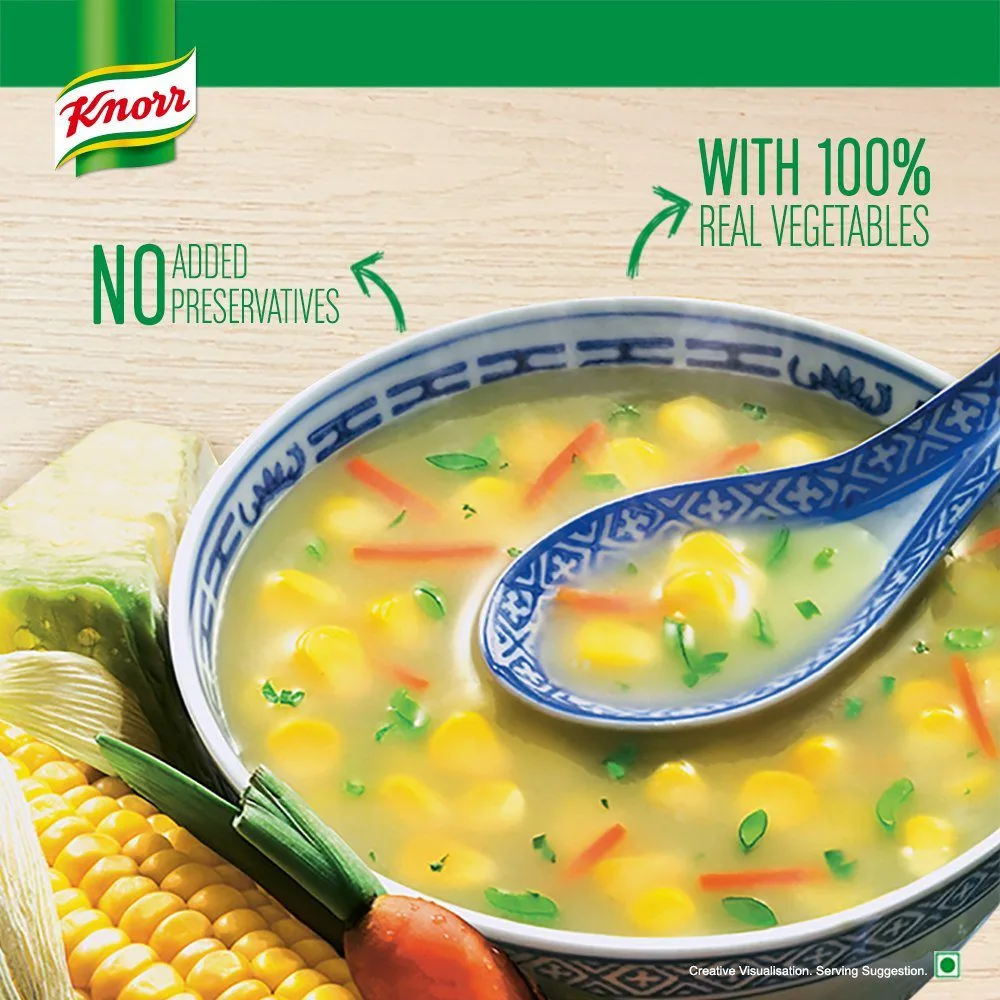Knorr Instant Sweet Corn Veg Soup 44g - Image 3