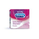 Durex Extra Ribbed Pack Of 3 Condoms