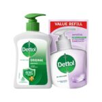 Dettol Hand Wash Original Pump 200ml Free Refill 175ml