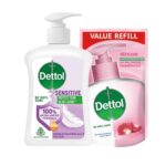 Dettol Hand Wash Sensitive Pump 200ml Free Refill 175ml