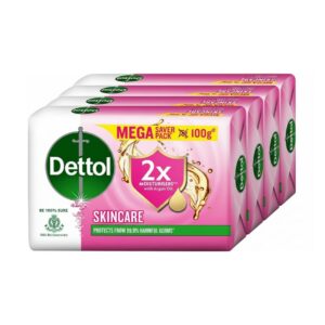 Dettol Skincare Bathing Soap Pack Of 4 100g