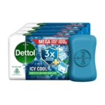 Dettol Icy Cool Bathing Soap Pack Of 5 100g