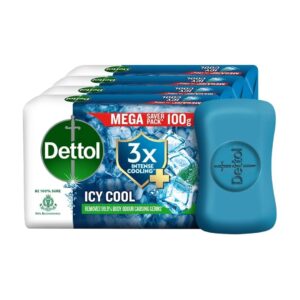 Dettol Icy Cool Bathing Soap Pack Of 5 100g