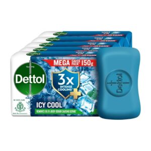 Dettol Icy Cool Bathing Soap Pack Of 4 150g