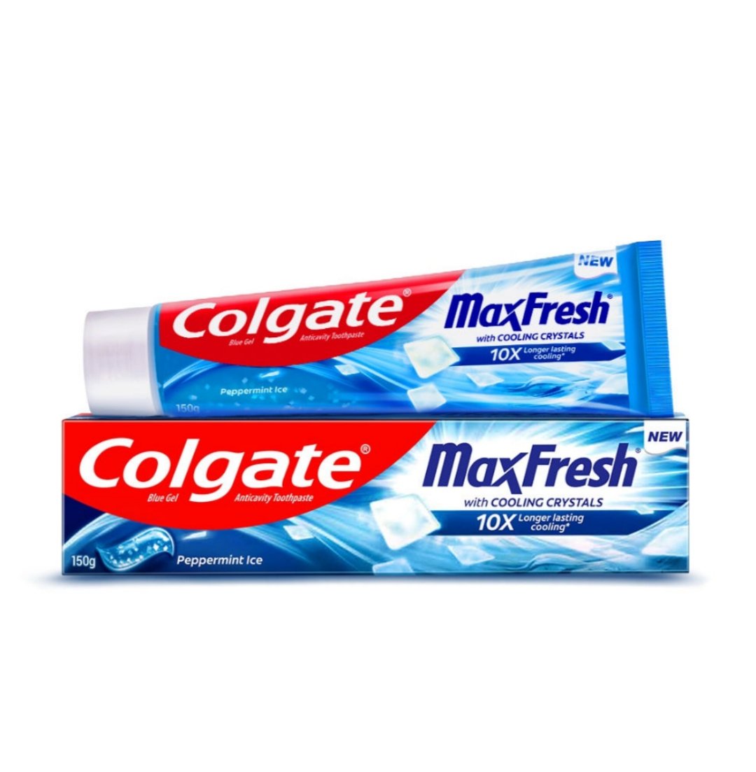 2025/11/1000416098.jpg Colgate Maxfresh Peppermint Blue Gel Toothpaste 150g - Image 1