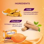 Santoor Sandal Turmeric Soap Pack Of 4 125g - Image 4