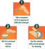 Giffy Lemon Dishwash Gel Pack Of 2 250ml - Image 4