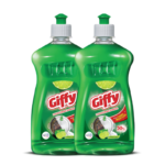 Giffy Green lime Dishwash Gel Pack Of 2 500ml