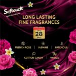 Softouch 2X French Perfume French Rose, Jasmine, Patchouli & Vanilla  Fabric Conditioner 800+210ml - Image 4