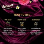 Softouch 2X French Perfume French Rose, Jasmine, Patchouli & Vanilla  Fabric Conditioner 210ml - Image 5