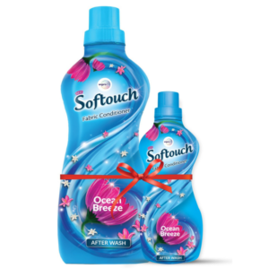 Softouch Ocean Breeze Wild Jasmine, Musk, Cloves, & Fresh Roses Fabric Conditioner 800+210ml