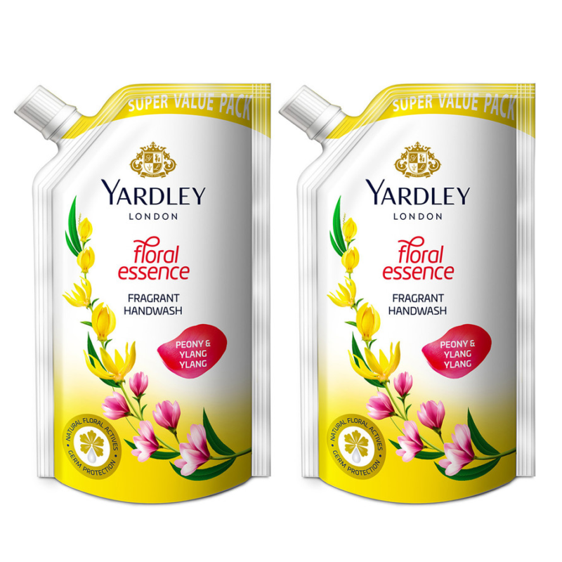2025/11/1000487015.png Yardley London Peony Ylang Yalng Handwash Pouch Pack Of 2 650ml - Image 1