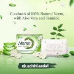 Margo Neem Naturals Aloe Vera Jasmine Soap 100g - Image 3
