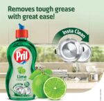 Pril Lime Grease Fighter Dishwash Liquid 225ml - Image 2