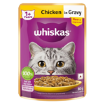 Whiskas Cat Food Adult 1+ Years Chicken In Gravy 80g