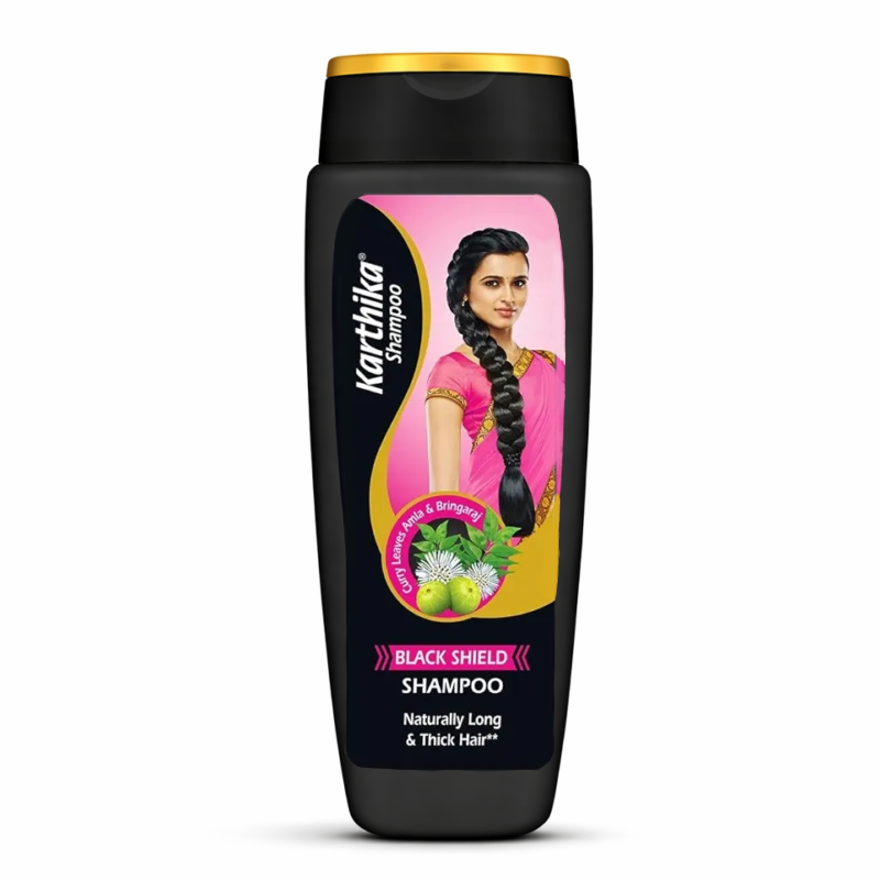 2026/04/1000491672-1.png Karthika Black Shield Shampoo 175ml Curry leaves Amla Bringaraj - Image 1