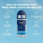 Nivea Men Fresh Active Deodorant Roll On 50ml - Image 6