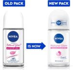Nivea Natural Glow Smooth Skin Deodorant Roll On 50ml - Image 2