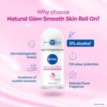 Nivea Natural Glow Smooth Skin Deodorant Roll On 50ml - Image 7