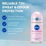 Nivea Pearl Beauty Deodorant Roll On 50ml - Image 3