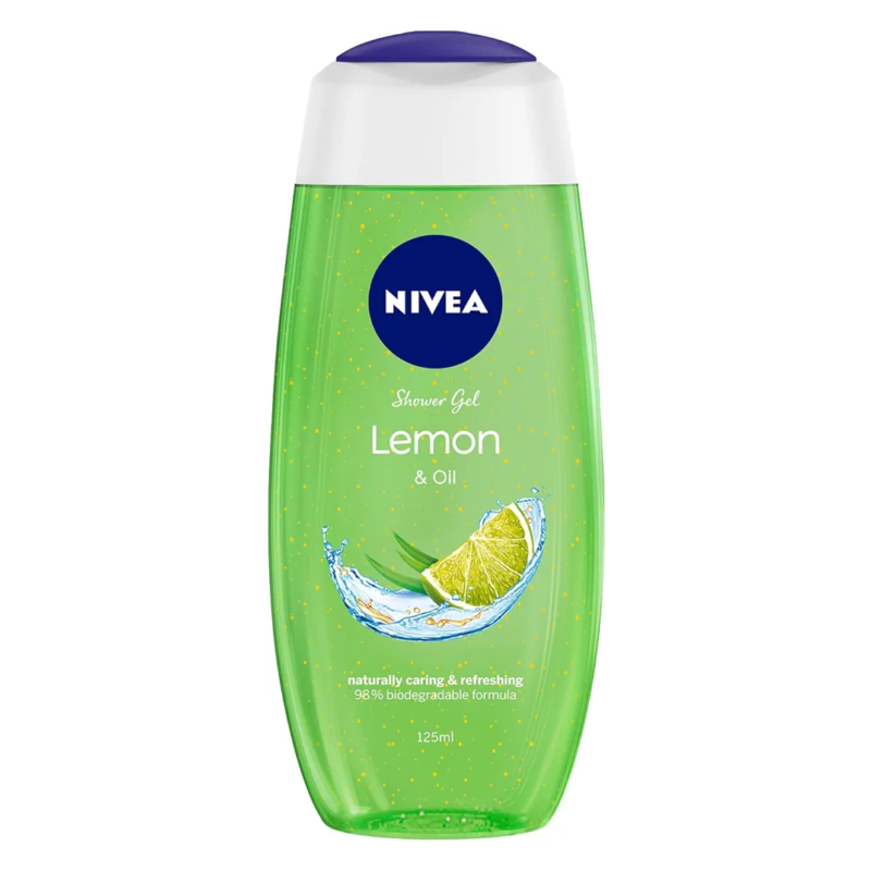 2026/04/1000492580.png Nivea Body Wash Lemon & Oil Shower Gel 125ml - Image 1