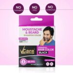 Vcare Moustache & Beard Shampoo Colour Black 17ml - Image 2
