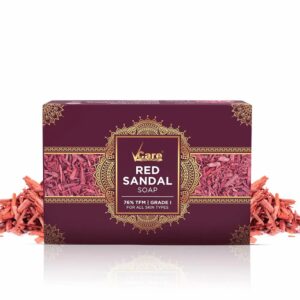 Vcare Red Sandal Soap 100g