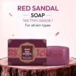 Vcare Red Sandal Soap 100g - Image 2