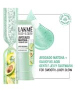 Lakme Blush Glow Avocado Matcha Jelly Face Wash 50ml - Image 2