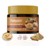 Banjaras Multani Mitti Sandal Face Pack Cream 100g - Image 2