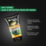 Garnier Men Turbo Bright Anti Pollution Double Action Face Wash 100g - Image 5