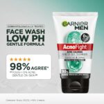 Garnier Men Acno Fight Acne Calming Gentle Gel Cleanser Face Wash 100g - Image 2