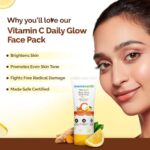 Mamaearth Daily Glow With Vitamin C Turmeric For All Skin Type Face Wash 100ml - Image 2