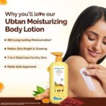 Mamaearth Ubtan With Turmeric Saffron Moisturizing 7 in 1 Body Lotion 400ml - Image 2