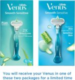 Gillette Venus Smooth Sensitive Aloe Hair Removal Razor For Women - Image 2