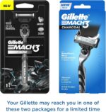 Gillette Mach 3 Charcoal Manual Shaving Razer For Men - Image 2