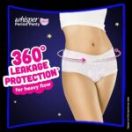 Whisper Super Absorbent Period Panty Sanitary Pads M-L 2 Panties - Image 2