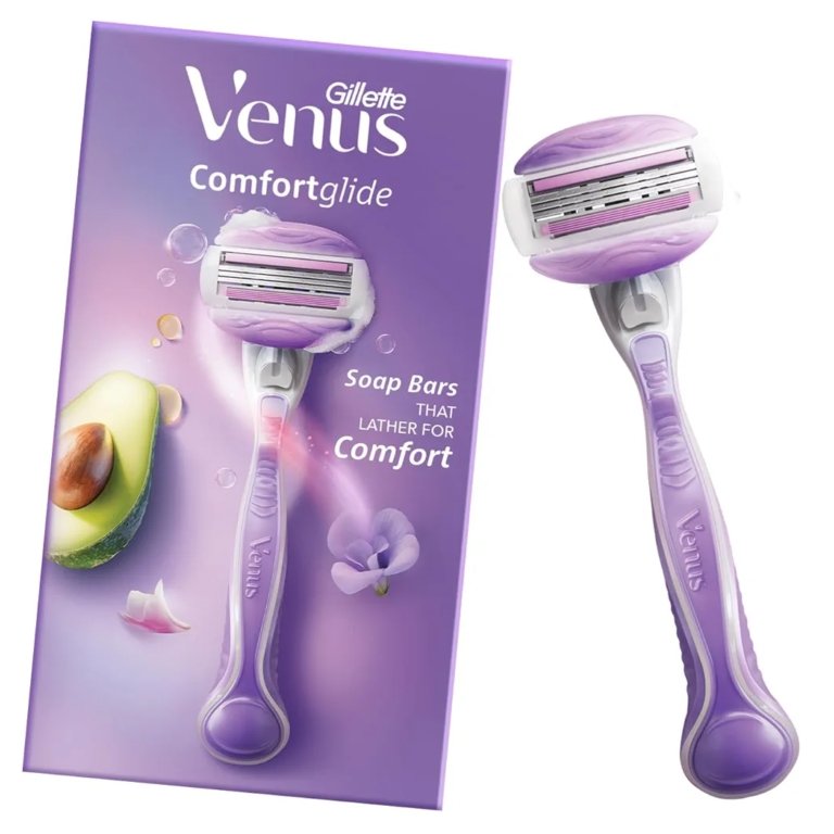 2026/05/1000511324.jpg Gillette Venus Comfort Glide Soap Bar Hair Removal Razor For Women - Image 1