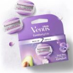 Gillette Venus Comfort Glide Soap Bar Pack Of 2 Blades For Women
