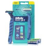 Gillette Guard 3 in 1 Platinum Coated 3 Blades Manual Shaving Razor For Men