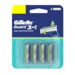 Gillette Guard 3 in 1 Platinum Coating Pack Of 4 Blades For Men