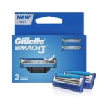 Gillette Mach 3 Smoothest Most Comfortable Pack Of 2 Razer Blades For Men