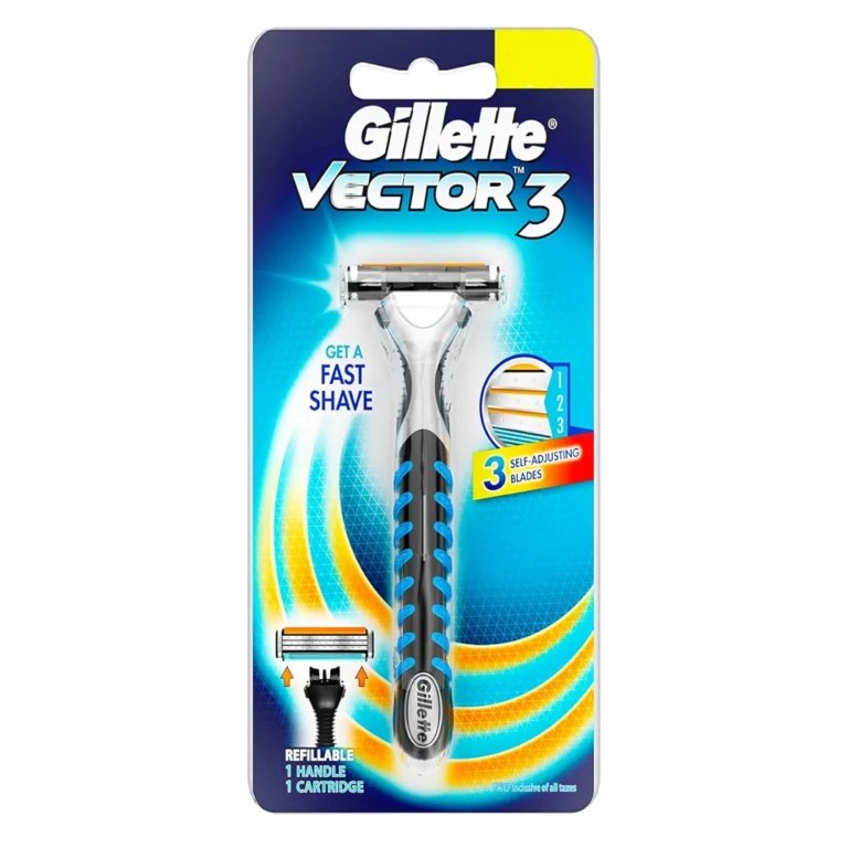 2026/05/1000511362.jpg Gillette Victor 3 Self Adjusting Blades Shaving Razer For Men - Image 1