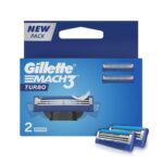 Gillette Mach 3 Turbo Pack Of 2 Razer Blades For Men