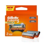 Gillette Fusion 5 Power Pack Of 2 Razer Blades For Men