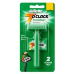 Gillette 7o Clock Permasharp Stainless Disposable Blades Type Razor For Men