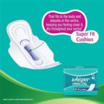 Whisper Maxi Fit L Wing Sanitary Pads 15 Pads - Image 3