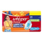 Whisper Choice All Day Protection Cottony Softness Regular Sanitary 20 Pads