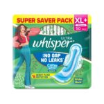 Whisper Ultra No Gap No Leaks Curve Wear Sanitary Pads XL+ 50 Pads